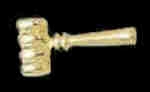 GAVEL GOLD PIN